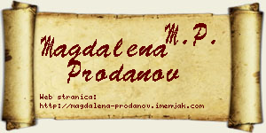 Magdalena Prodanov vizit kartica